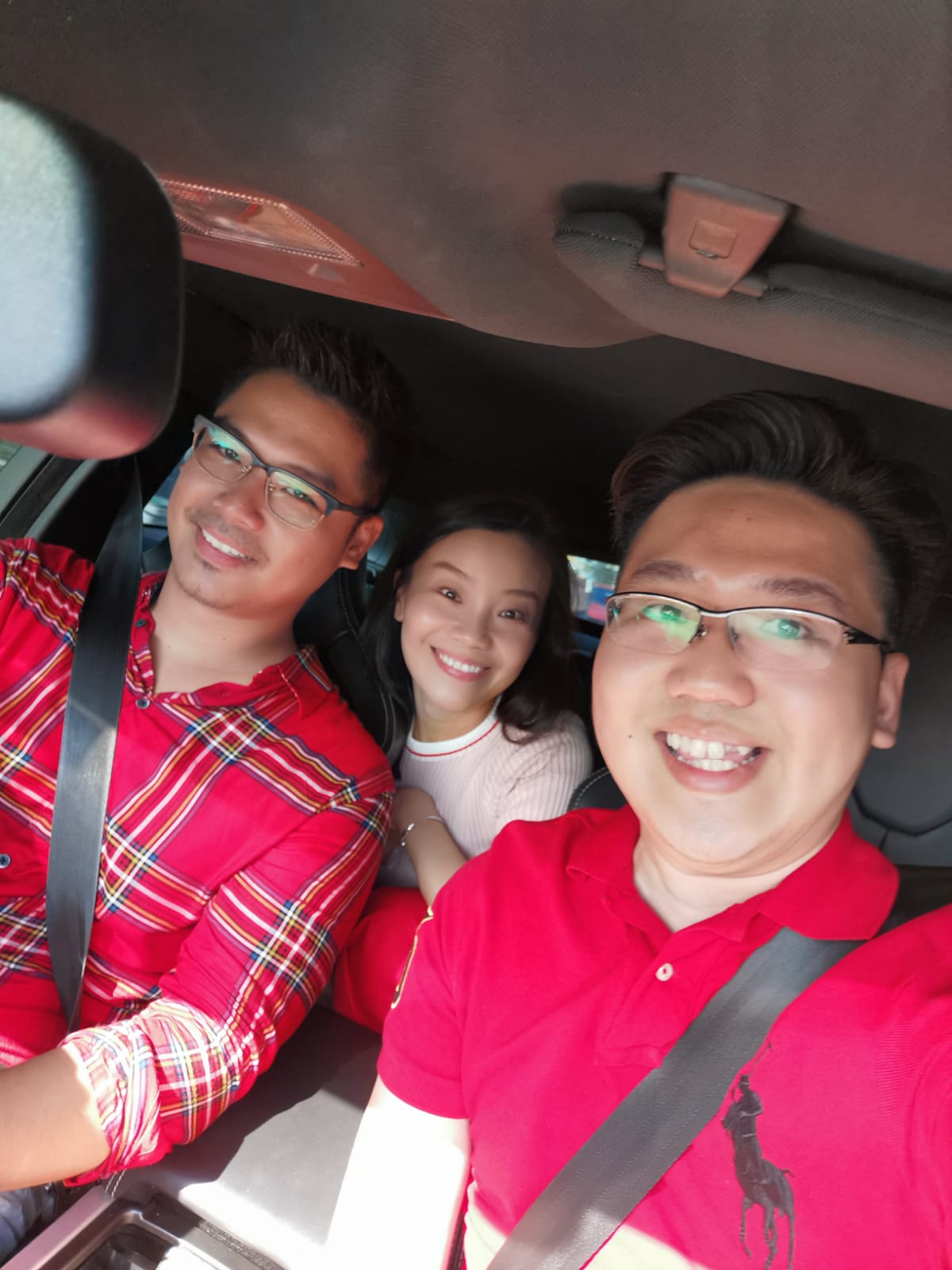 WhatsApp Image 2020-10-26 at 1.43.47 PM Pic of female writer with 2 boys riding in a car happily!