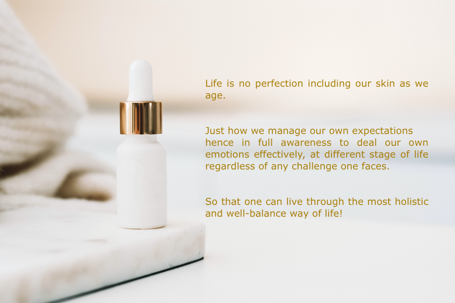 content-pixie-WdJ4WnLxyDs-unsplash Pic of a bottle of serum and some writer philosophy about skin quality age in tandem of one's mindset